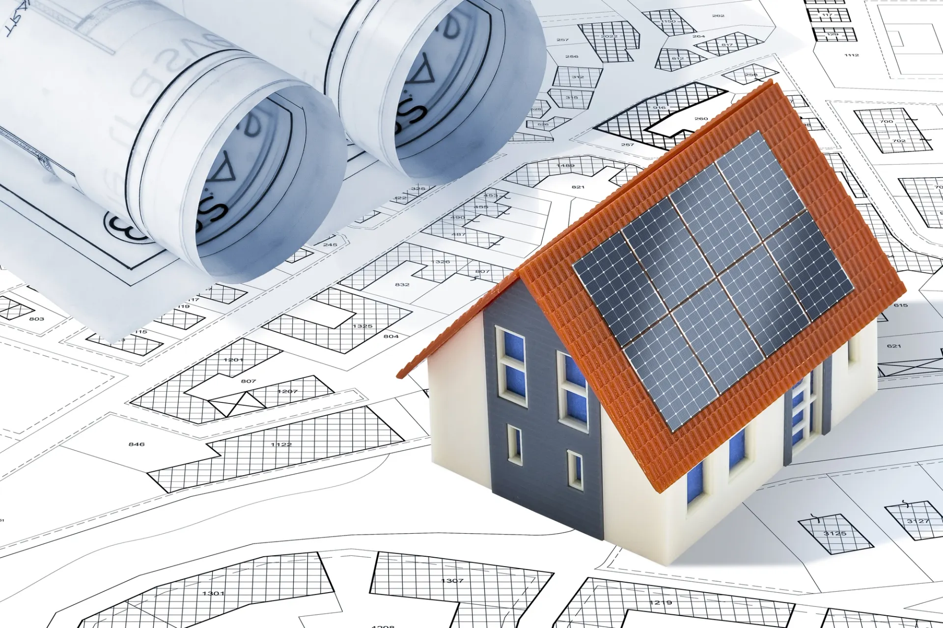 Solar permit and approval paperwork being prepared